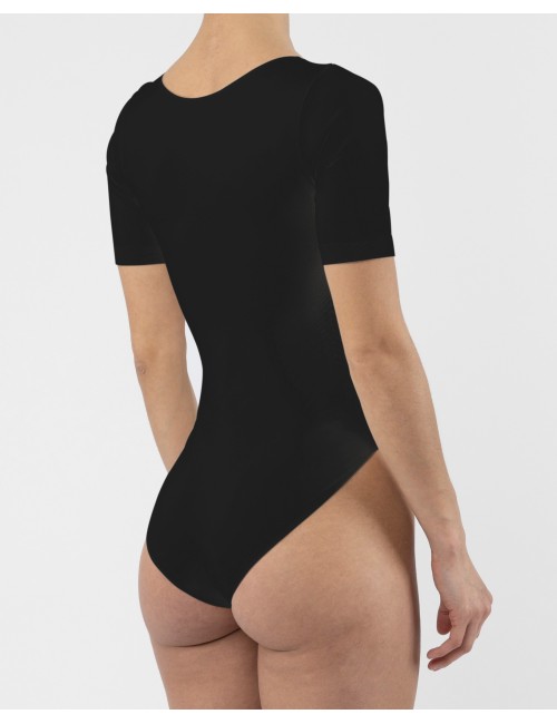 Short Sleeve Bodysuit - Black